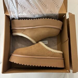 Tan Ankle Booties ( UGG Style )